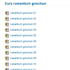 Curs da lingua da G. Menzli