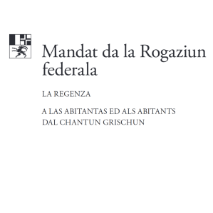 Rogaziun federala Rogaziun federala